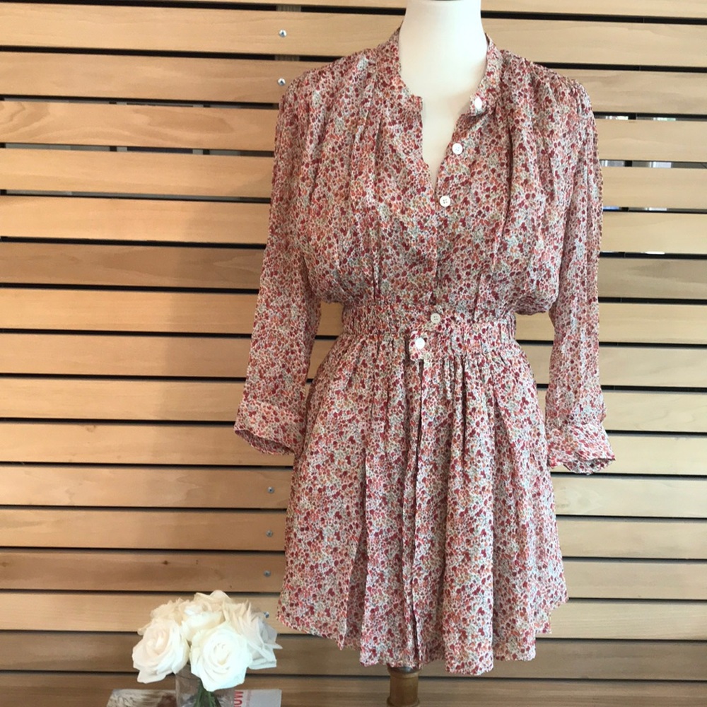 Thakoon Addition Floral Print Button Down Dress